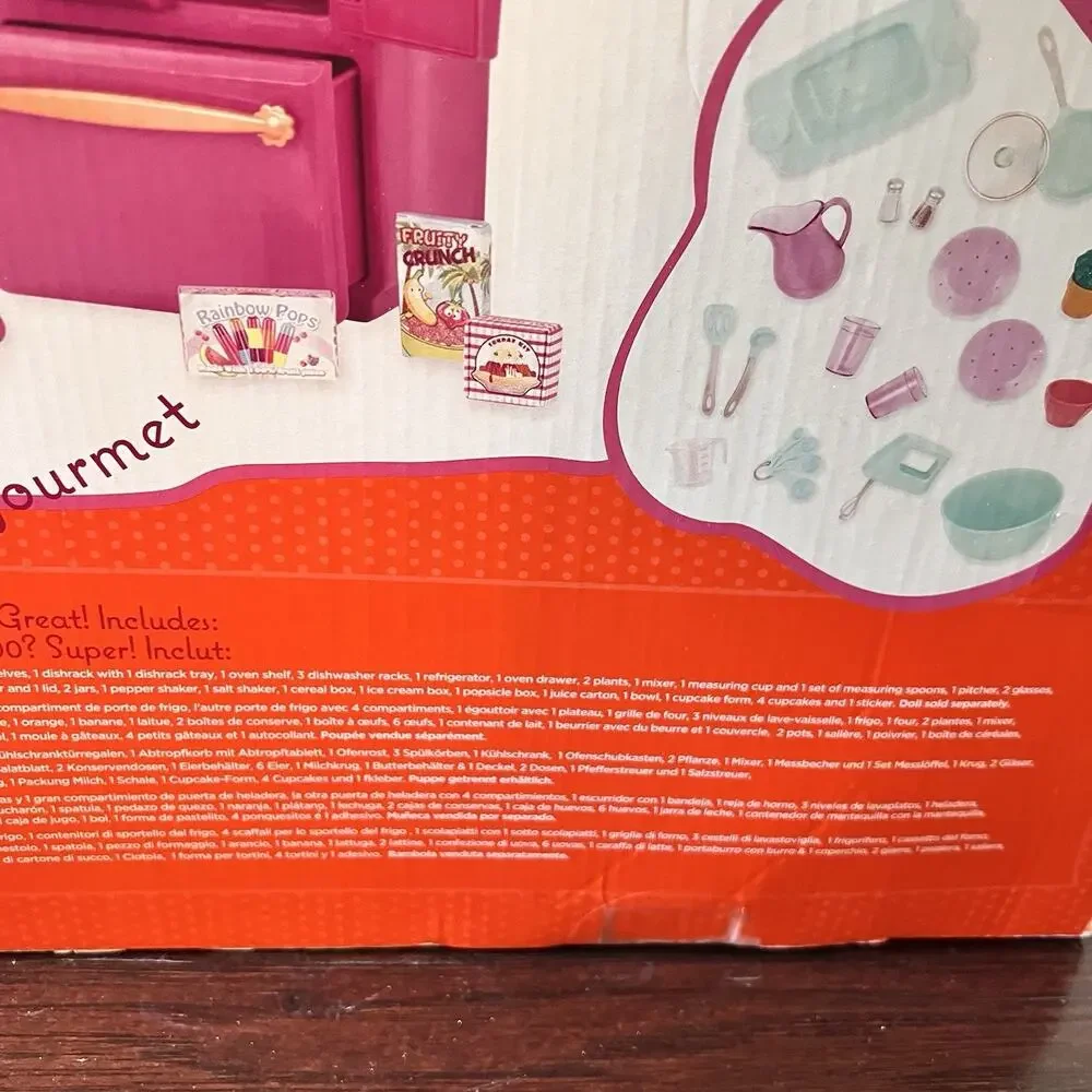 RARE Our Generation Gourmet Kitchen Set Lillac Purple Refrigerator Stove RETIRED